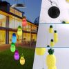 GANGES SA Solar Color Changing Wind Chime Hanging Lamp; Pineapples; Led Wind Chime Light; Festive Decoration For Courtyard; Garden And Patio