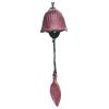 Japanese Cast Iron Wind Chimes Hangings Antique Metal Tulip Leaves Vintage Temple Bells Balcony Garden, Pink