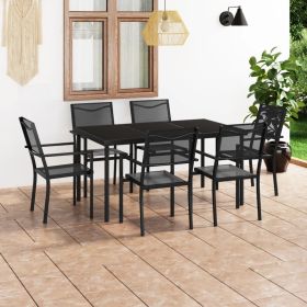 7 Piece Patio Dining Set Steel