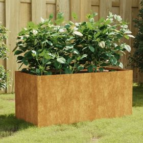 Planter 31.5"x15.7"x15.7" Corten Steel