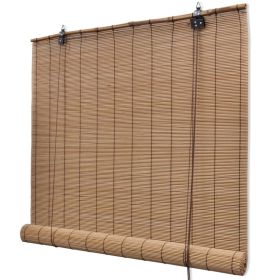 Brown Bamboo Roller Blinds 47.2"x86.6"