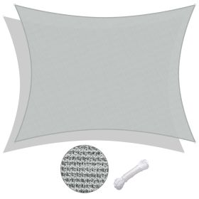 20'x23' Rectangle Sun Shade Sail/ Cload Gray