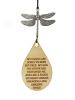 Dragonfly "Amazing Grace" Memorial Silver Large 28 inch Wind Chime by Weathered Raindrop