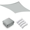 20'x23' Rectangle Sun Shade Sail/ Cload Gray