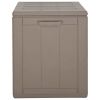 Patio Storage Box 47.6 gal Brown PP Rattan