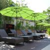 9Ft 3-Tiers Patio Umbrella Fruit Green