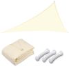 22' x 22' x 22' Triangle Sun Shade Sail/ Rice White