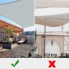 20'x23' Rectangle Sun Shade Sail/ Cload Gray