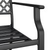 7 Piece Patio Dining Set Anthracite Steel