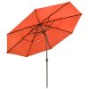 11Ft 3-Tiers Patio Umbrella Orange