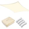 20'x23' Rectangle Sun Shade Sail/ Rice White