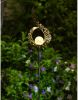 Outdoor Solar Light Garden Crackle Glass Globe Stake Light