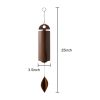 Outdoor Wind Chimes Heroic Windbell Antique Wind Bell, Deep Resonance Serenity Bell, Metal Cylinder Wind Chimes - Medium size