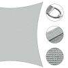 20'x23' Rectangle Sun Shade Sail/ Cload Gray