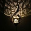 Outdoor Solar Light Garden Crackle Glass Globe Stake Light