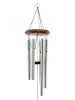 Dragonfly "Amazing Grace" Memorial Silver Large 28 inch Wind Chime by Weathered Raindrop