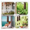 Outdoor Wind Chimes Heroic Windbell Antique Wind Bell, Deep Resonance Serenity Bell, Metal Cylinder Wind Chimes -S Size