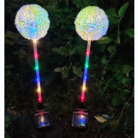 Solar Garden Simulation Dandelion Onion Ball Ground Lamp (Option: Four Pack-Single Head 16LED)