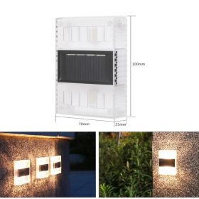 Solar Small Night Outdoor Garden Wall Light Decorative Courtyard (Option: Transparency-warm light)