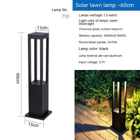 LED Lawn Lamp Outdoor Waterproof Solar Floor Lamp (Option: Solar710 0.6m)