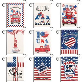 1pc Printed Garden Flag; Patriotic 4th Of July Memorial Day Independence Day Flag; Yard Outdoor Flag; Yard Decoration; Yard Supplies; Party Decor; Hol (size: No.14 pattern)