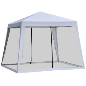 Patio Gazebo Sun Shade Screen Shelter Waterproof Tent (Color: Gray, size: 3 x 3 M)