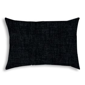 WEAVE Black Indoor/Outdoor Pillow - Sewn Closure (Color: as Pic)