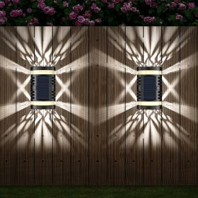 Practical Garden Outdoor Waterproof Solar Wall Light (Option: White light-1PCS)