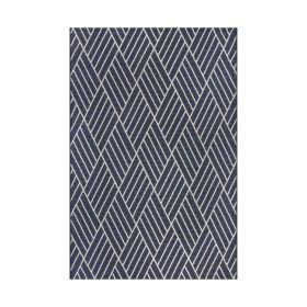 5' x 7'Diamond Outdoor Rug (Color: Indigo)